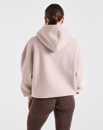 Sport Outline Oversized Hoodie - Pebble Grey - Image 2