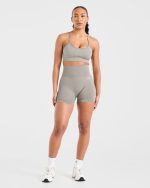 Empower Seamless Shorts - Taupe - Image 3