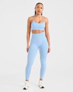 Empower Seamless Leggings - Sky Blue - Image 3