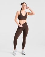 Staple Leggings - Brown - Image 7