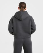 AYBL Sports Outline Oversized Hoodie - Charcoal - Image 2