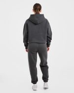 AYBL Sports Outline Oversized Joggers - Charcoal - Image 4
