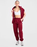 AYBL Sports Outline Oversized Joggers - Burgundy - Image 8