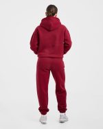 AYBL Sports Outline Oversized Joggers - Burgundy - Image 4