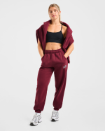 Varsity 2.0 Oversized Joggers - Red Wine - Image 8
