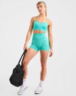 Empower Seamless Shorts - Jade Green - Image 7