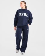 Varsity 2.0 Oversized Sweatshirt - Navy - Image 7