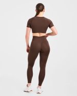 Staple Crop Top - Brown - Image 4