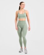 Empower Seamless Leggings - Grove Green - Image 3