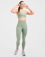Empower Seamless Leggings - Grove Green - Image 7