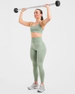 Empower Seamless Leggings - Grove Green - Image 8