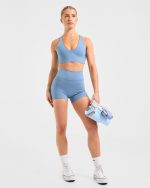 Staple Shorts - Slate Blue - Image 7