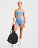 Staple Sports Bra - Slate Blue - Image 7