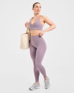 Staple Sports Bra - Mauve Purple - Image 8