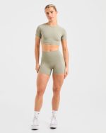Staple Shorts - Washed Olive - Image 3