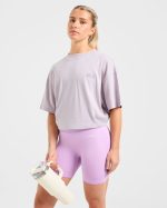 Gym Girl Era Oversized T Shirt - Purple - Image 7