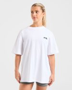 AYBL Sports Club Oversized T Shirt - White - Image 2