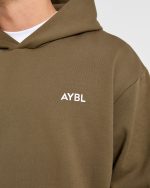 Essential Oversized Hoodie - Olive Green - Image 5