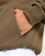 Essential Oversized Hoodie - Olive Green - Image 6