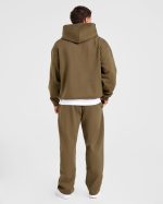Essential Oversized Hoodie - Olive Green - Image 4