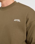 Essential Oversized Sweater - Olive Green - Image 5