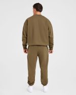 Essential Oversized Sweater - Olive Green - Image 4