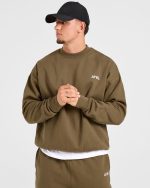 Essential Oversized Sweater - Olive Green - Image 7