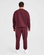 Essential Oversized Sweater - Burgundy Red - Image 4