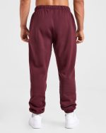 Essential Oversized Joggers- Burgundy Red - Image 2