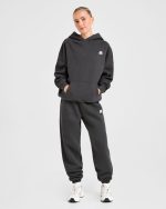 Retro Athletics Oversized Joggers - Charcoal - Image 3