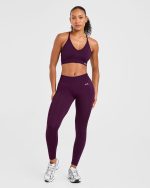 Adapt Seamless Sports Bra - Midnight Plum - Image 3