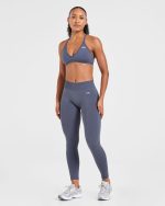 Adapt Seamless Strappy Sports Bra - Slate - Image 3