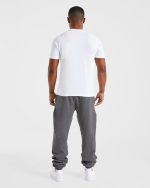 Essential Oversized Joggers - Charcoal Marl - Image 4