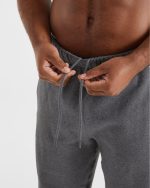 Essential Oversized Joggers - Charcoal Marl - Image 6