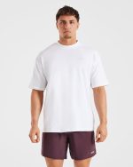 Essential Oversized T Shirt - White - Image 2
