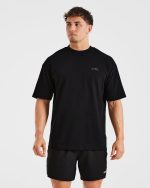 Essential Oversized T Shirt - Black - Image 2