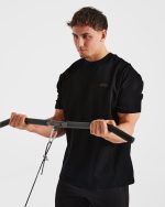 Essential Oversized T Shirt - Black - Image 7