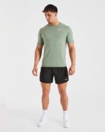 Ascend Seamless T Shirt - Olive Green - Image 3