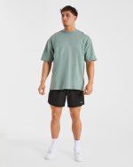 Essential Oversized T Shirt - Slate Green - Image 4