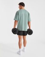Essential Oversized T Shirt - Slate Green - Image 8