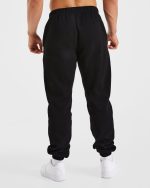 Essential Oversized Joggers - Black - Image 2