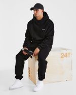 Essential Oversized Hoodie - Black - Image 6