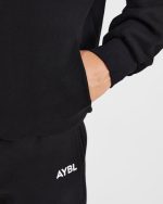 Essential Oversized Hoodie - Black - Image 8