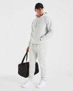 Essential Hoodie - Grey Marl - Image 8