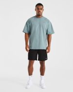 Essential Oversized T Shirt - Ocean Mist - Image 3