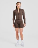 Adapt Seamless Jacket - Brown - Image 3