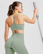 Empower Seamless Sports Bra - Grove Green - Image 8