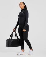 Empower Seamless 1/2 Zip Jacket - Black - Image 8