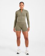 Adapt Seamless Jacket - Muted Olive - Image 3