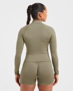 Adapt Seamless Jacket - Muted Olive - Image 2